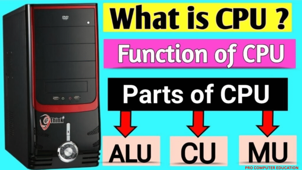 What is CPU? Function of CPU | Parts of CPU | Pro Computer Education